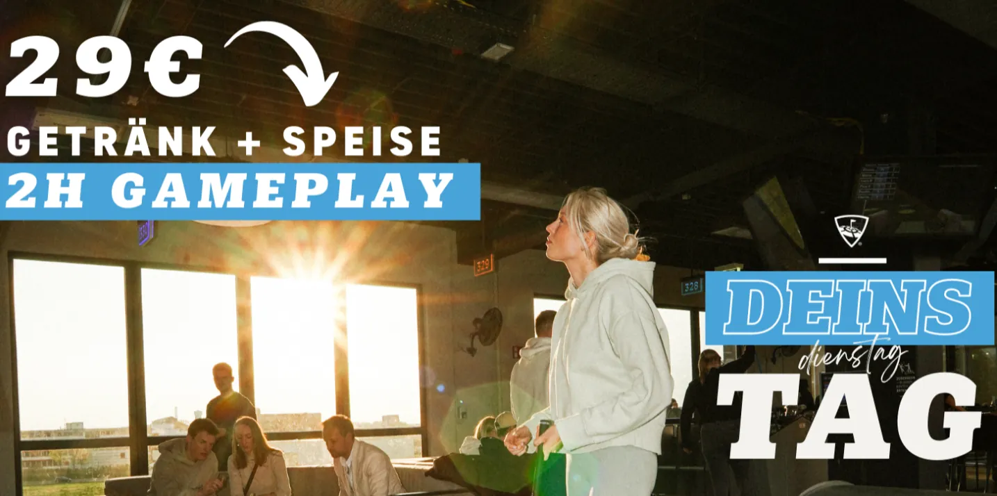 Tvoj deň v Topgolf Viedeň: 29 € za 2 hodiny hry, nápoj a jedlo